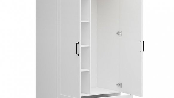 Шкаф SZF2D1S BRW Poland Haga 2 дверный белый 2