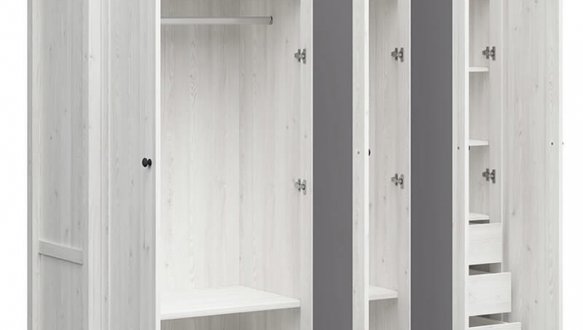 Шкаф SZF2L2D3E BRW Poland Hesen 4 дверный модрина 197 см 2