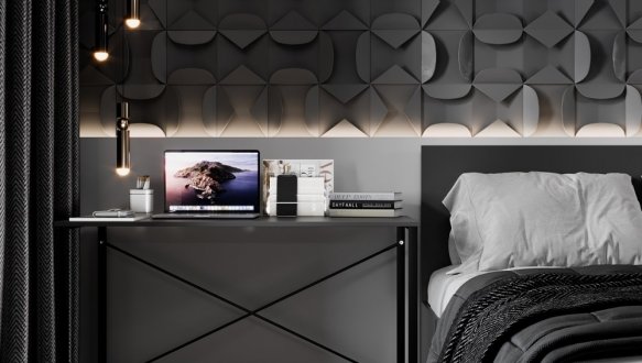 Стол письменный Art in Head Line Ascet / Аскет Графит 0