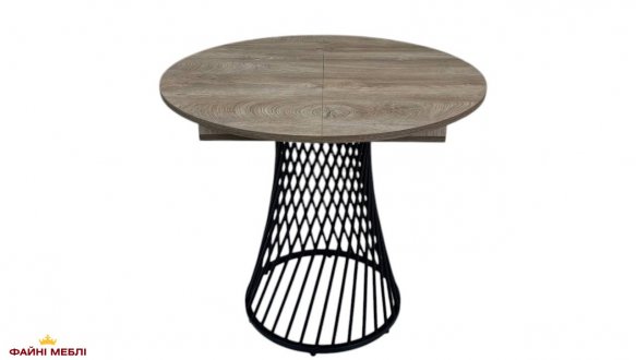 Стіл круглий розкладний MebliRoMax Rondo slide / Рондо Слайд D1100 12