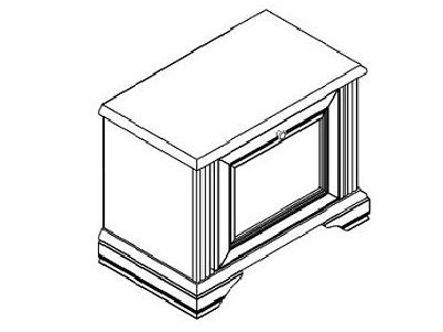 Тумба для взуття 1D Вайт 2