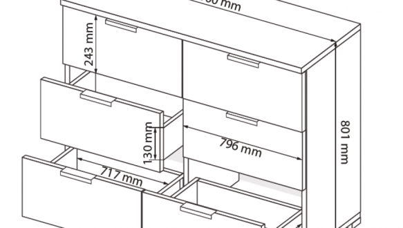Комод Асті 6шх Міромарк 0