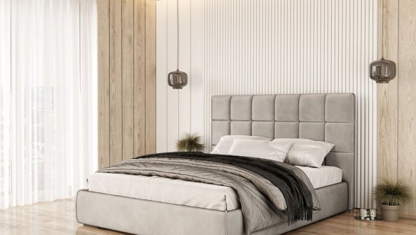 Кровать мягкая двуспальная Лев Сантьяго 2