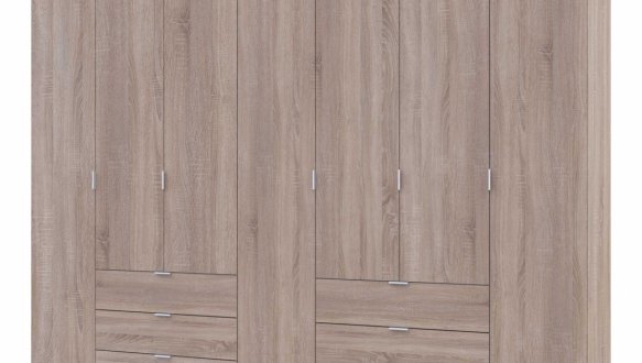 Шкаф Гелар 3+4 Дорос 7 дверный графит 272 см 9