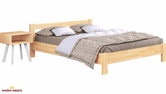 Ліжко дерев'яне Естелла Рената / Серія Тесса Щит / Масив Бук 1