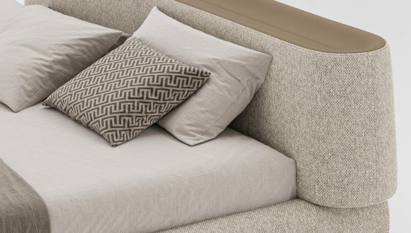 Кровать мягкая двуспальная Woodsoft Vertigo / Вертиго 7