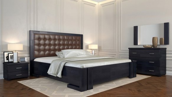 Кровать деревянная ArborDrev Амбер Сосна / Бук 11