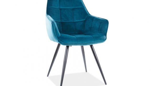 Стілець Lilia Velvet бірюзовий