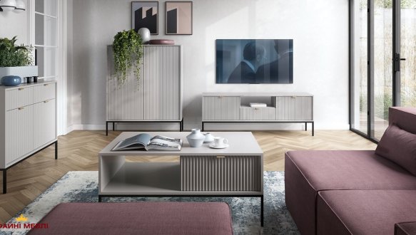 Тумба под ТВ Nova/Нова RTV154 Серый Perfect Home Ширина 154 см 5