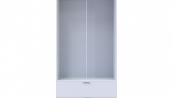 Шафа для одягу Дорос Гелар білий 2 ДСП 77,5 см 2