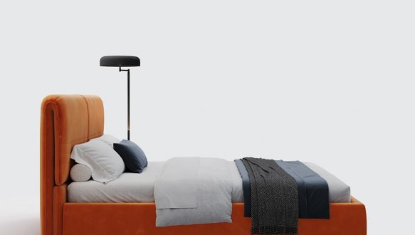 Кровать мягкая двуспальная Woodsoft Catania II / Катанія II с подъемным механизмом и нишей для белья 5