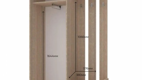 Прихожая City One Door. Дуб сонома 3