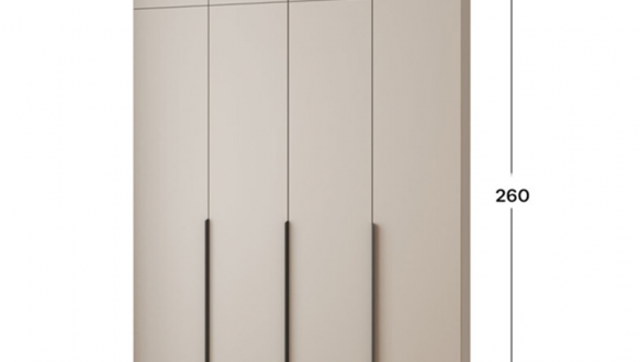 Шкаф Mebelstar Оскар четырехдверный с антресолью Кашемир 160 см 0