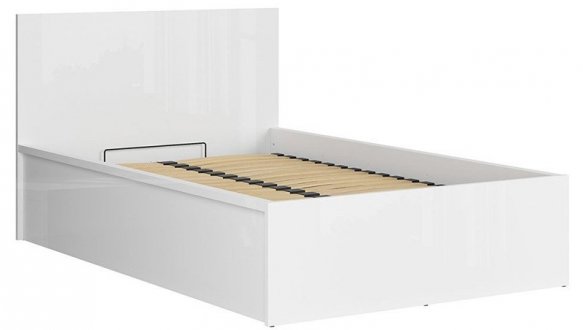 Кровать односпальная BRW Poland LOZ/120/B Tetrix / Тетрикс с подьемним механизмом и нишей для белья ДСП 0