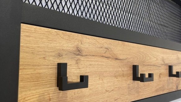 Вішак LOFT mini Дуб Тахо / Чорний мет MebliRoMax 4