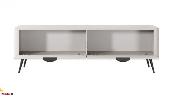 Тумба під ТВ Lante/Ланте RTV163 2D Бежевий чорні ніжки Perfect Home Ширина 163 см 2