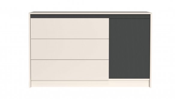 Комод KOM1D3S Монако Кашемір / Елегантний сірий софттач