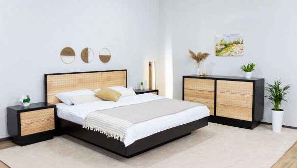 Ліжко двоспальне дерев'яне Дрімка Леон Бук 0