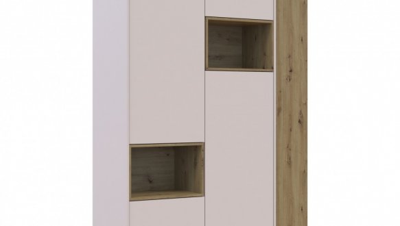 Шкаф для одежды с нишей и пеналом Дорос Дейл кашемир (инверсия) 2 дверный 143,2 см 3