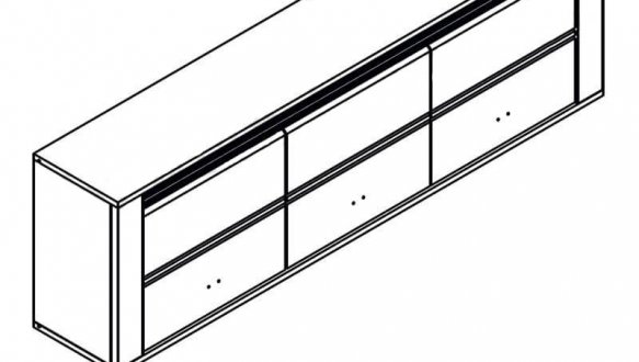 Шкаф навесной SFW3D Селена 1