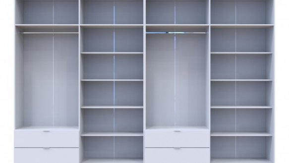 Шафа для одягу Дорос Лукас білий 8 дверна 360 см 2