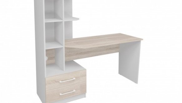 Комп'ютерний стіл Dexter Інтарсіо лівий/правий Сірий Уніколор/Дуб Сонома Трюфель 159 см 2