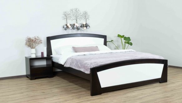 Кровать двуспальная деревянная Дримка Женева Бук 0