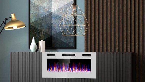 Комод 180 EF Pafos з електрокаміном