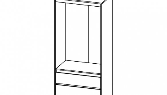 Шафа 2Д2Ш Сокме Бум 2 дверний сірий шифер 0