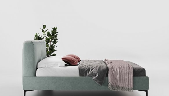 Кровать мягкая двуспальная Bremen / Бремен с подъемным механизмом и нишей для белья 1