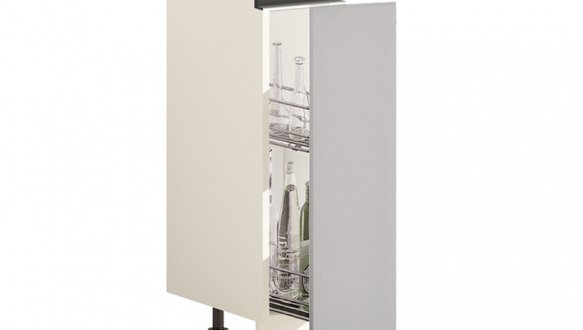 Тумба нижняя Н20.85 бут. Gola ручка Окрашенный Высокий Глянец