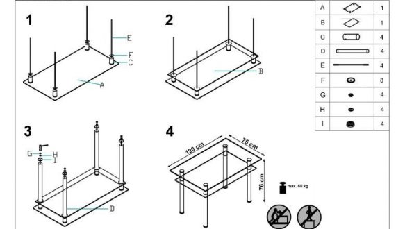 Стіл LESTER 75х120 0