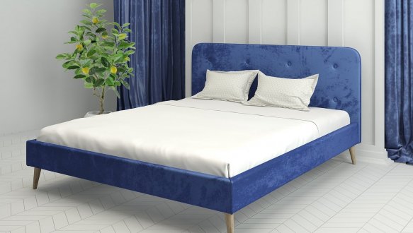 Кровать мягкая двуспальная Лев Пекин 1