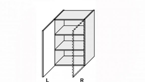 Кухонная секция Миллениум верхняя 45В/720 1дв Pro Blum левая