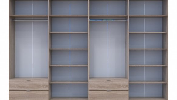 Шкаф для одежды Дорос Лукас дуб сонома 8 дверный 360 см 4