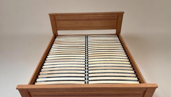 Кровать двуспальная деревянная ЧДК Элит NEW Щит Сосна 10