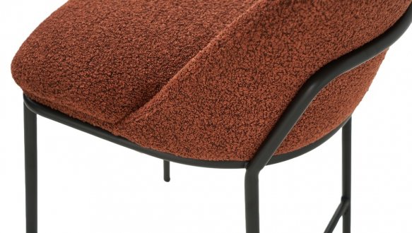 Стул полубарный B-150 Vetro Mebel терракотовый букле 93 см 6