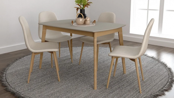 Стол Exen / Эксен Интарсио Кремовый Не раскладной 120 см