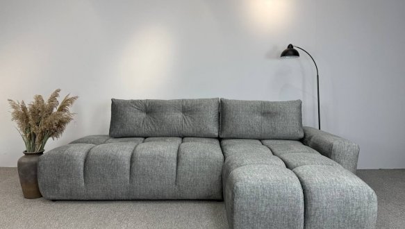 Кутовий диван розкладний крокуюча єврокнижка Елізіум Сапфір 277 см 41