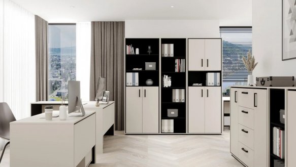 Модульный офис Прайм Кашемир / Чорний