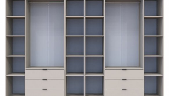 Шкаф Дорос Гелар кашемир с Этажеркой 7 дверной 309,4 см 4