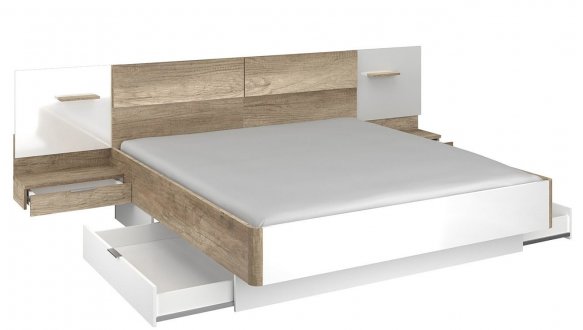 Ліжко 180 (без вкладу, з освітленням LED) Барі 0