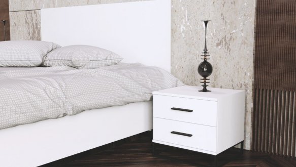 Тумба прикроватная с двумя ящиками Art in Head Ascet / Аскет 6