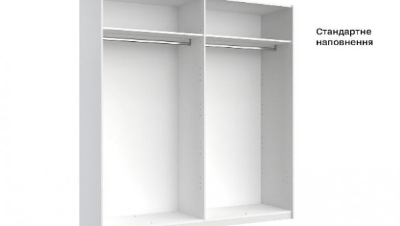 Шкаф-купе 2.0 с зеркалом Фемели 3