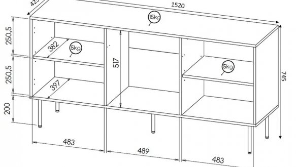 Комод 152 Hole 5