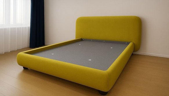 Кровать мягкая Городок меблі Виола с подъемным механизмом и нишей для белья 1