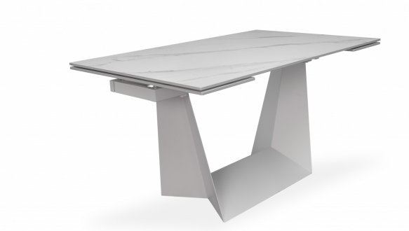 Стол Edmund (140-200 см) Snow White Matt / White legs 6