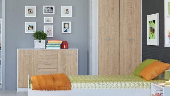 Тумба приліжкова KOM1S Nepo Plus 4