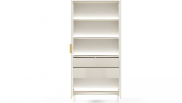  Вітрина висока 2D2S/91 з підсвіткою кашемір Lumi 1