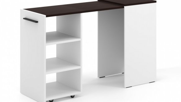 Тумба-трансформер Dolli Белый бриллиант/Венге 3